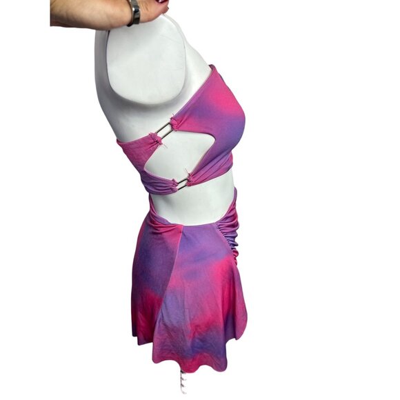 I.AM.GIA Zaria Pink Cutout Mini Dress Two-Piece Look -Size XXS - Picture 7 of 8